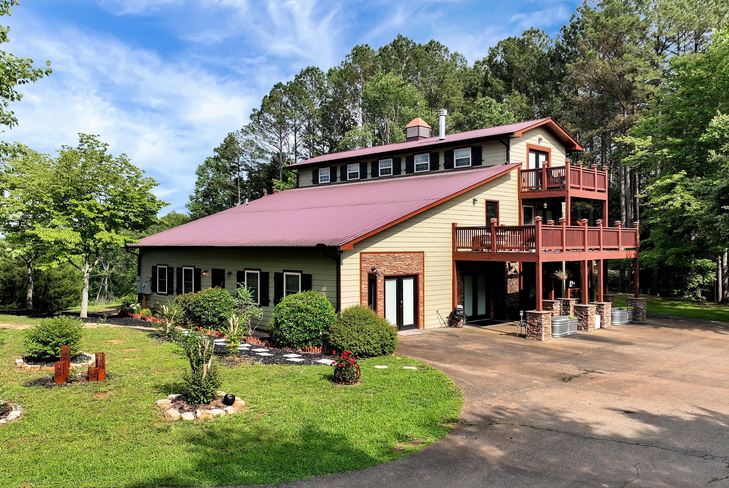 Drone view of the Lodge