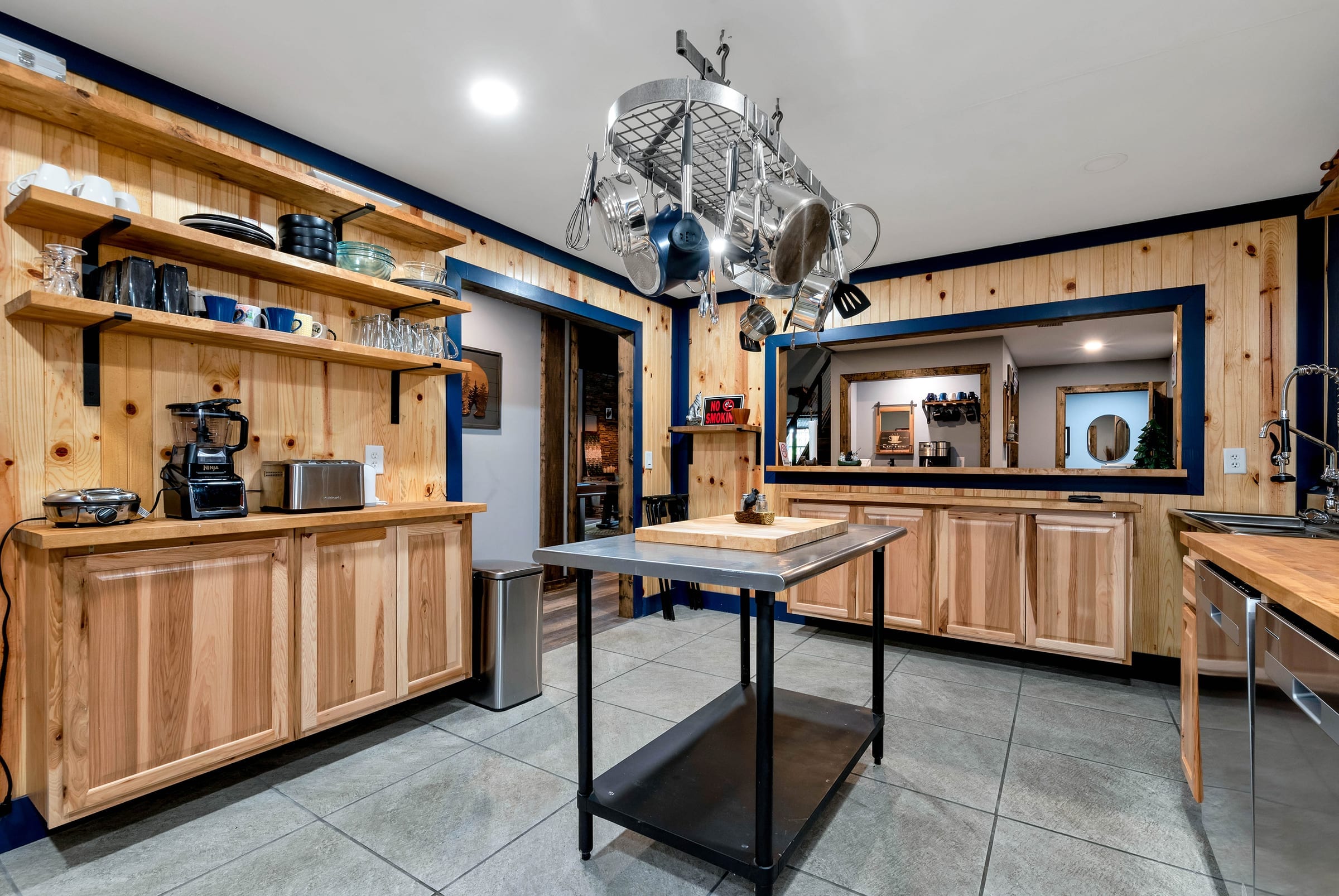 The Lodge with mountain backdrop