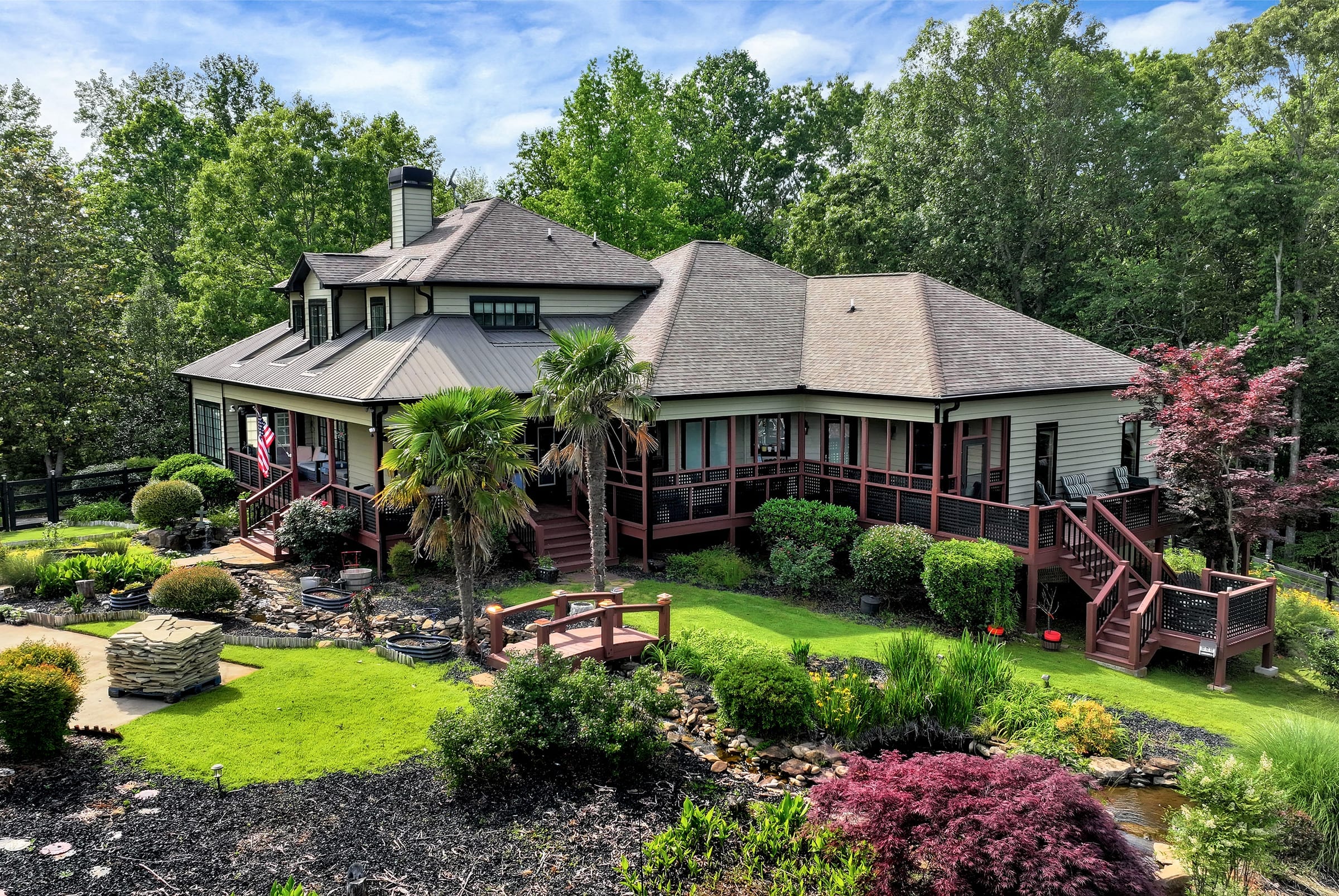 Drone view of the Cottage