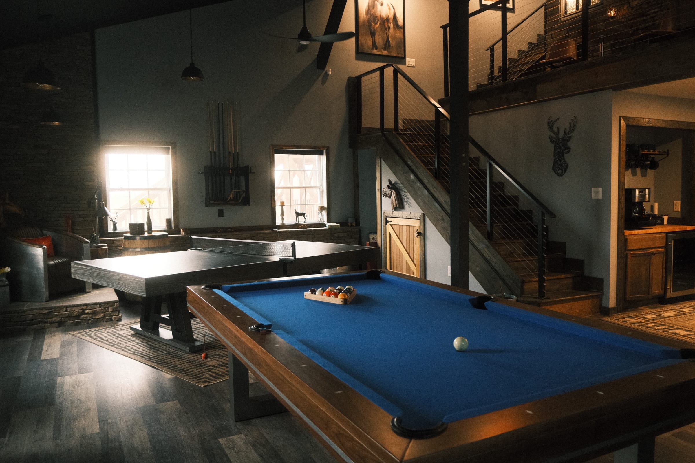 Fresh ingredients and prep area