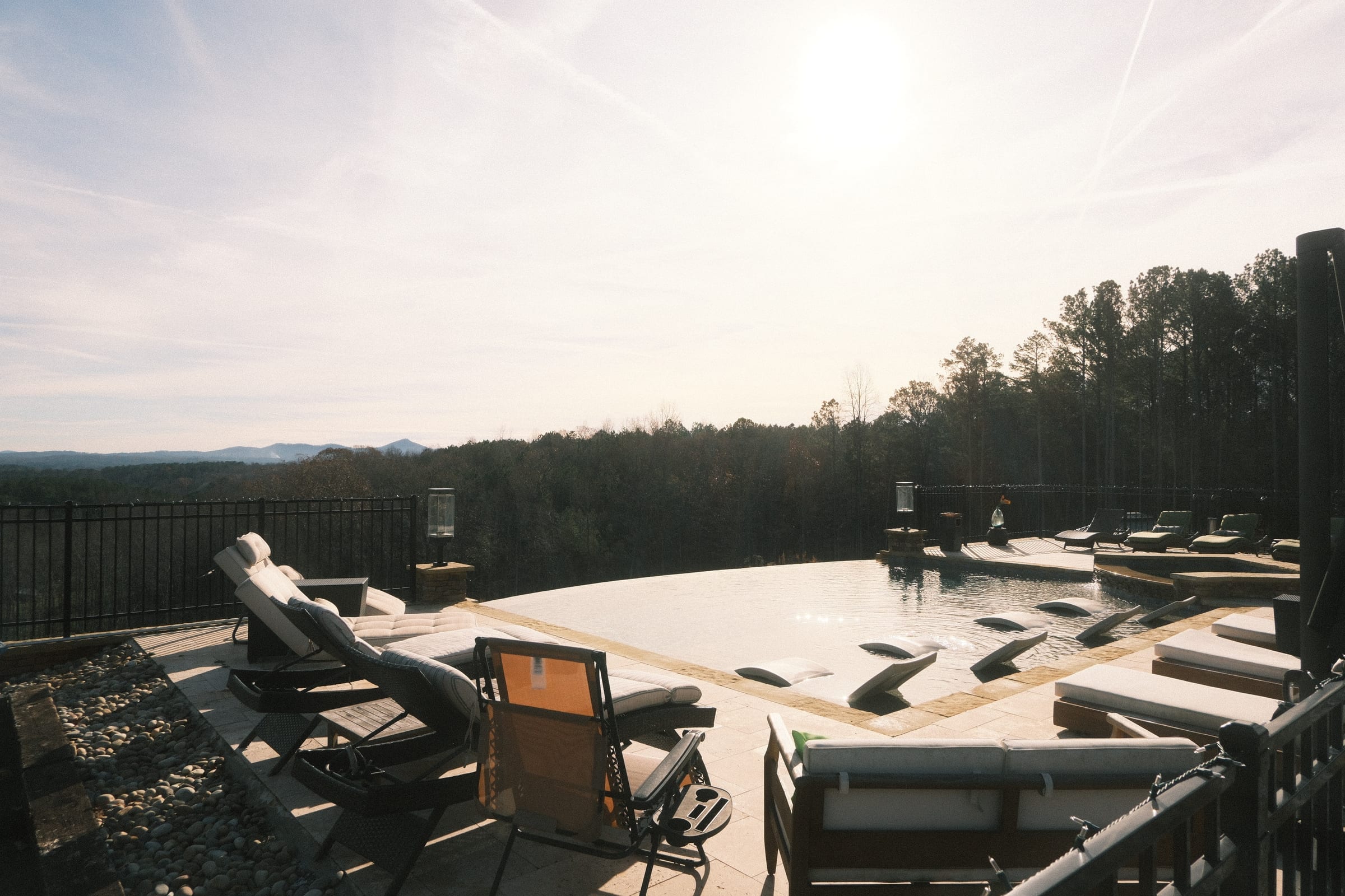 Pool area at Peace of Joy Acres